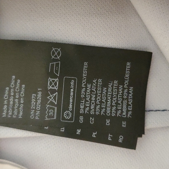 H&M Womens Navy Blue/White Nautical Striped Pencil Skirt-Back Zipper-Sz 4 - Picture 8 of 17